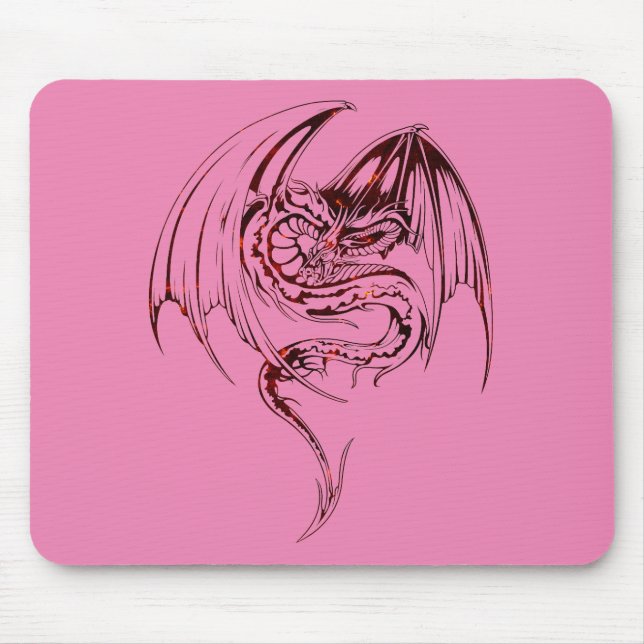 Wyvern Dragon Are Fantasy Mythical Creatures Mouse Pad (Front)