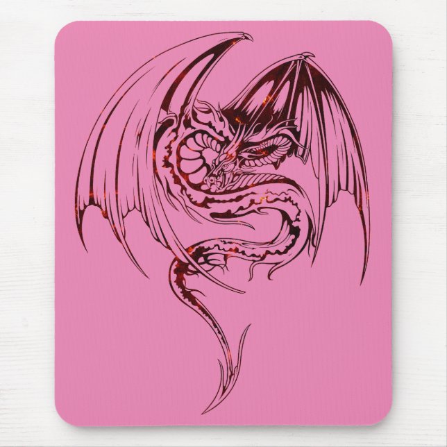 Wyvern Dragon Are Fantasy Mythical Creatures Mouse Pad (Front)