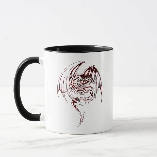 Wyvern Dragon Are Fantasy Mythical Creatures Mug (Left)