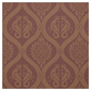 Wyvern Ogee, Dark Ambers Fabric