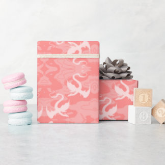 Wyverns in Pink Wrapping Paper