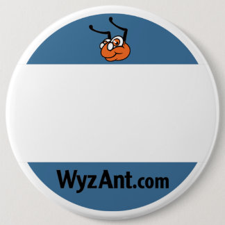 WyzAnt Tutor Name Tag 6 Inch Round Button