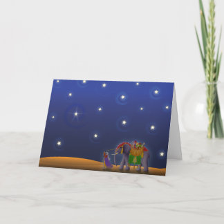 X001 Starry Holiday Night Card