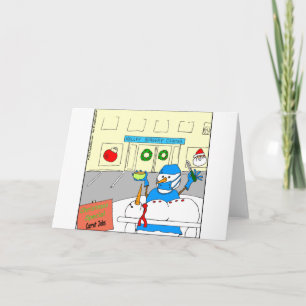 x45 carrot nose job cartoon holiday card