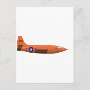 X-1 Rocket plane Bell Postcard