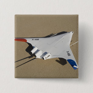 X-48B Blended Wing Body unmanned aerial vehicle 2 2 Inch Square Button