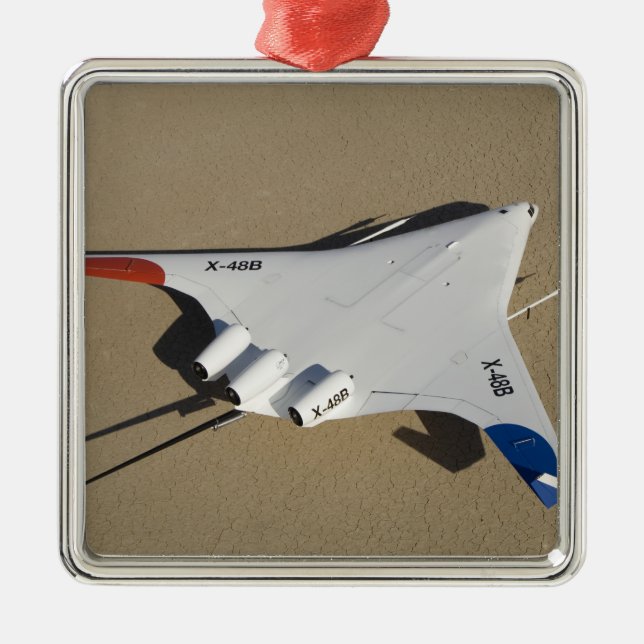 X-48B Blended Wing Body unmanned aerial vehicle 2 Metal Ornament (Front)