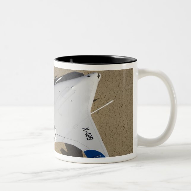 X-48B Blended Wing Body unmanned aerial vehicle 2 Two-Tone Coffee Mug (Right)