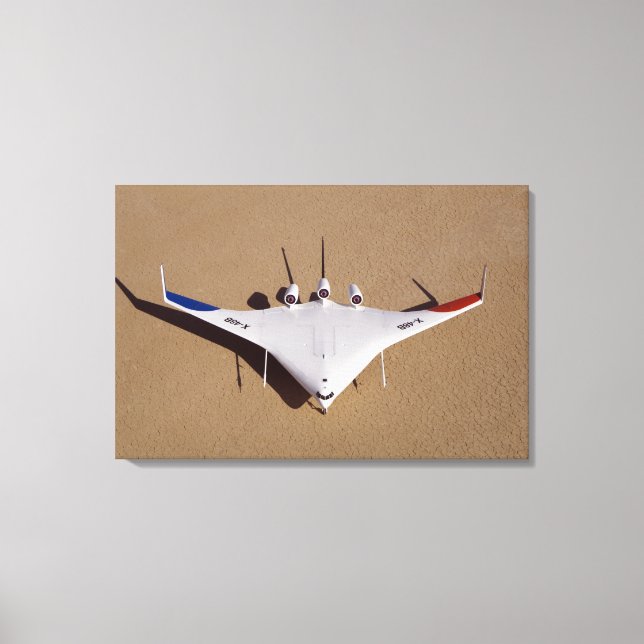 X-48B Blended Wing Body unmanned aerial vehicle 3 Canvas Print (Front)