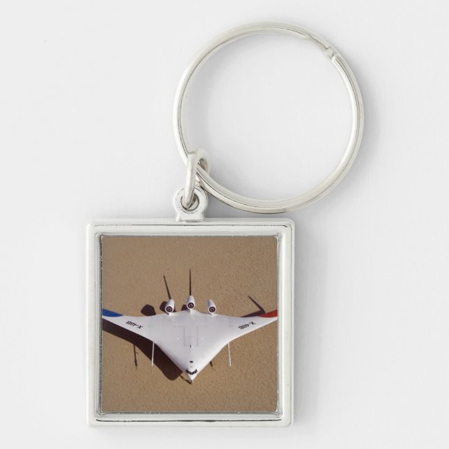 X-48B Blended Wing Body unmanned aerial vehicle 3 Keychain (Front)