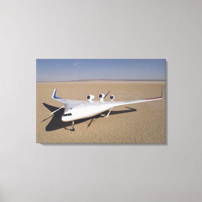 X-48B Blended Wing Body unmanned aerial vehicle 4 Canvas Print (Front)
