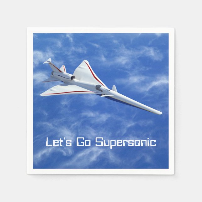 X-59 Low Boom Supersonic Jet Aircraft Napkin (Front)
