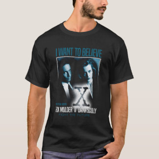 X-Files Blue White T-Shirt