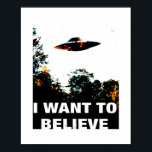 X-Files Classic - I Want to Believe Outa Space Poster<br><div class="desc">X-Files Classic - I Want to Believe Outa Space</div>