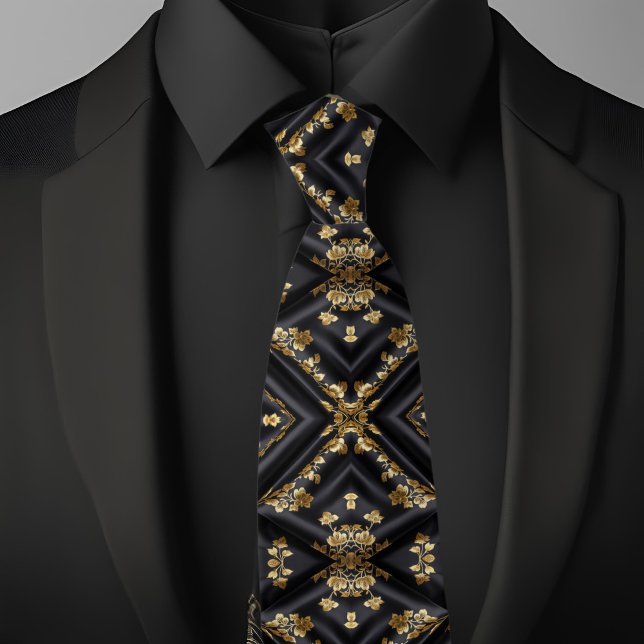 X Gold on Black Tie (Creator Uploaded)
