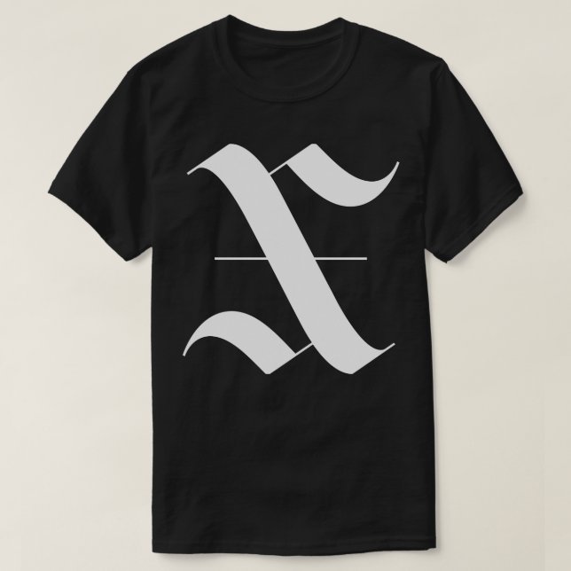 X gothic monogram T-Shirt (Design Front)
