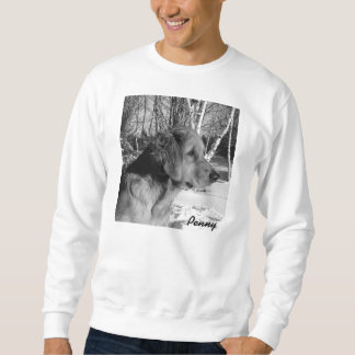 X-Grand sweatshirt blanc des arbres de penny et de