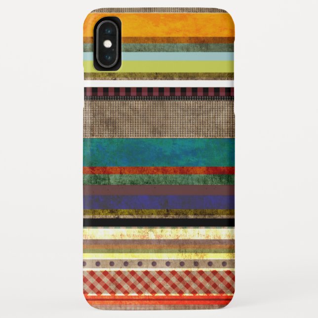 X Grungy striped art Case-Mate iPhone Case (Back)