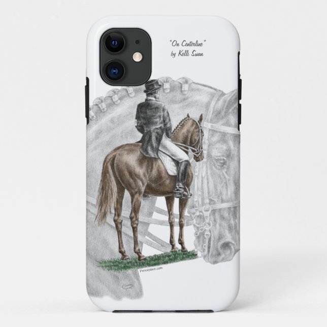 X-Halt Salute Dressage Horse Case-Mate iPhone Case (Back)