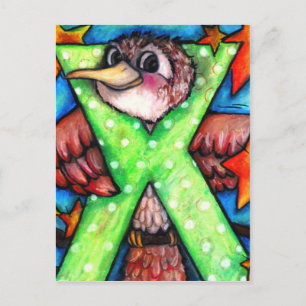 X is for Xenops Postcard