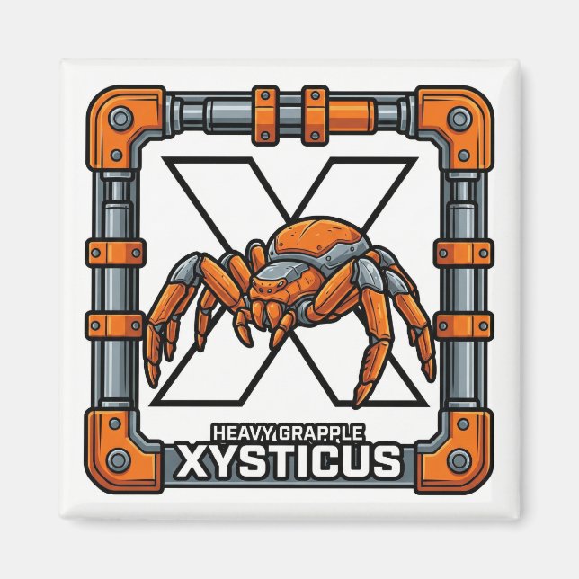X is for Xysticus (Crab Spider) – GTA Style ABC  Magnet (Front)