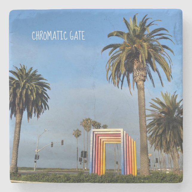 X.ITINERARIES: Chromatic Gate Stone Coaster (Front)