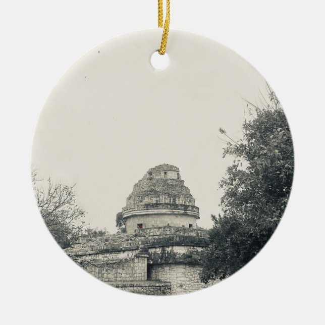 X.ITINERARIES: El Caracol Ceramic Ornament (Front)