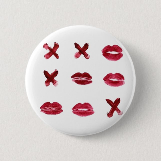 x & kiss Button (Front)