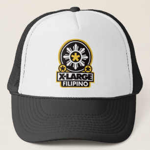 X-Large Filipino - Black Trucker Hat