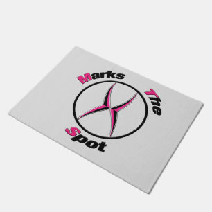 X marks the spot doormat