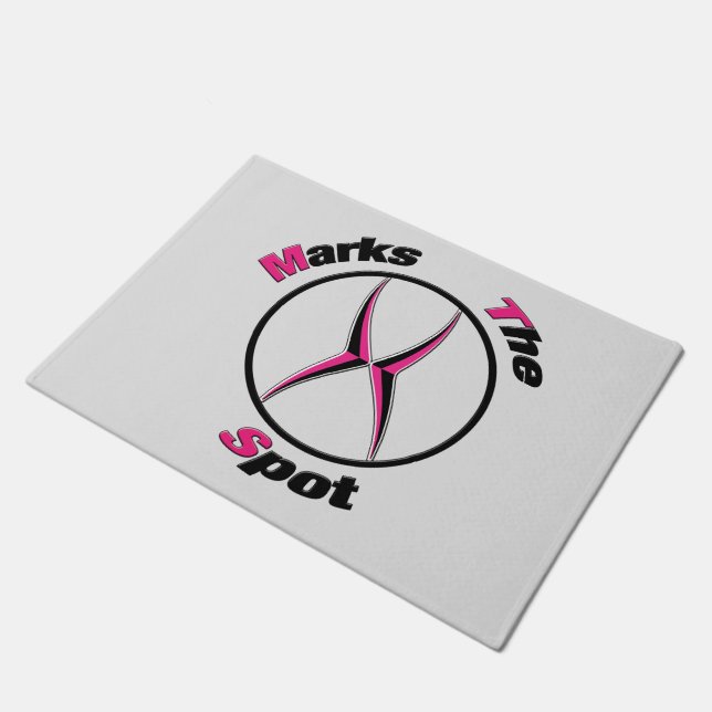 X marks the spot  doormat (Angled)