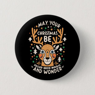 X-MAS 2 INCH ROUND BUTTON