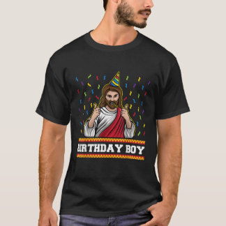 X Mas Funny Jesus Bday Gifts For Kids Adults Jesus T-Shirt