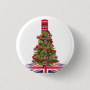 X-mas ugly sweaters for all of your British family 1 Inch Round Button