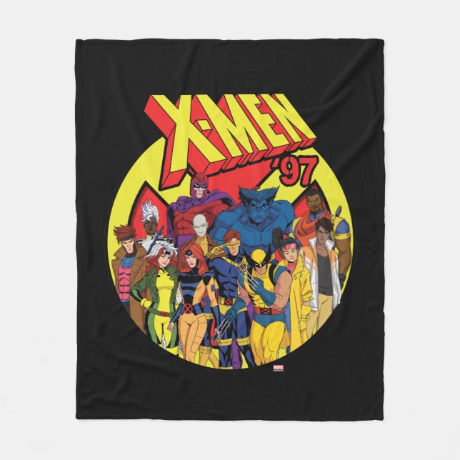 X-Men '97 Character Group Graphic Fleece Blanket (Front)