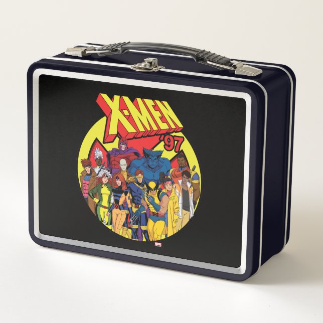 X-Men '97 Character Group Graphic Metal Lunch Box (Front)