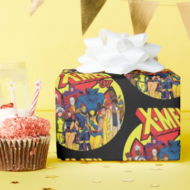 X-Men '97 Character Group Graphic Wrapping Paper (Birthday Party)
