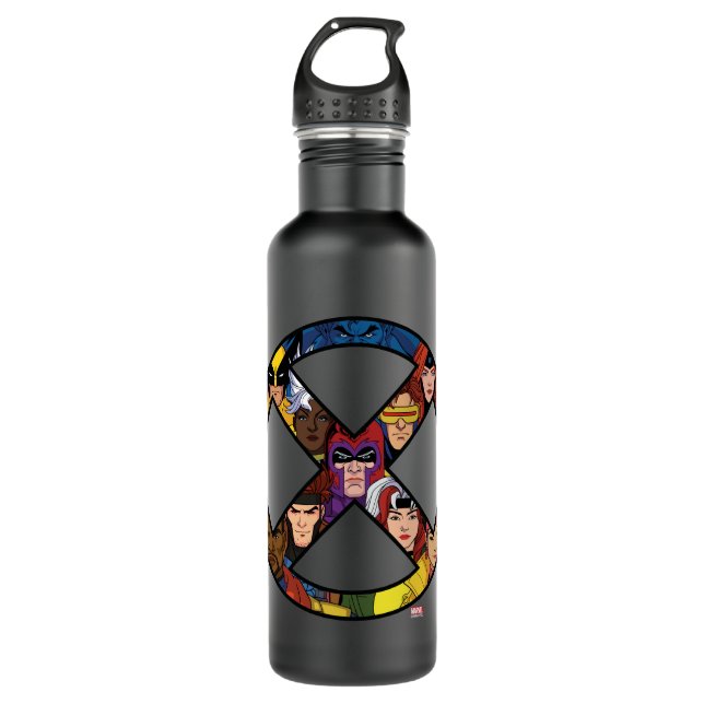 X-Men Character Icon 710 Ml Water Bottle (Front)