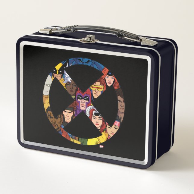 X-Men Character Icon Metal Lunch Box (Front)