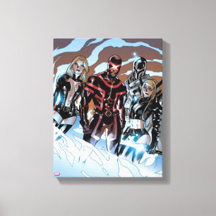 X-Men   Emma Frost, Cyclops, Magneto, & Magik Canvas Print