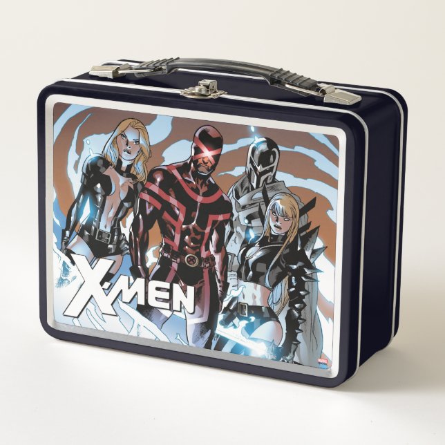 X-Men | Emma Frost, Cyclops, Magneto, & Magik Metal Lunch Box (Front)