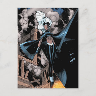 X-Men   Storm Over Burnng City Postcard