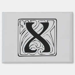 X Monogram black Magnet