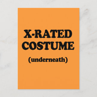 X-RATED COSTUME POSTCARD