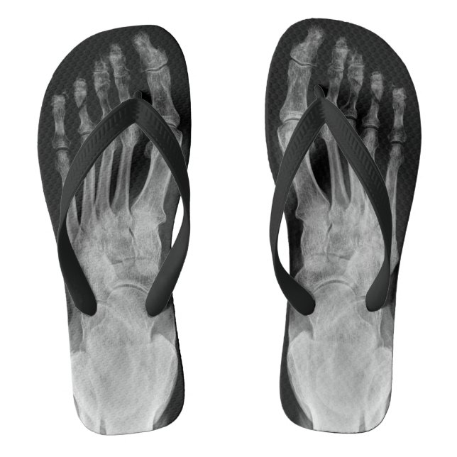 X ray anatomy skeleton feet cool flip plops flip flops (Footbed)