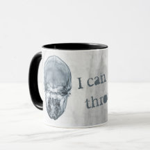 X ray anatomy skull radiology mug