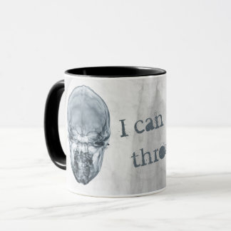 X ray anatomy skull radiology mug