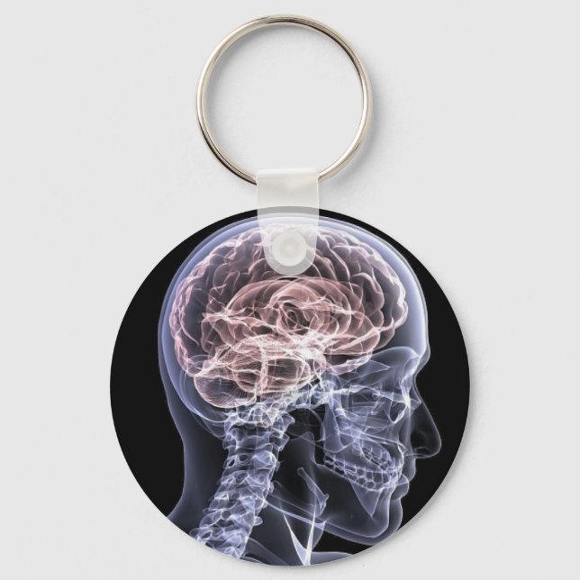 X-Ray Brain Keychain (Front)