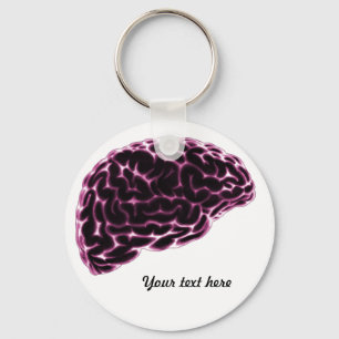 X-Ray Brain - Pink Keychain