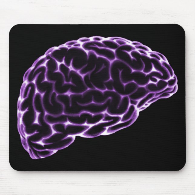 X-RAY BRAIN SIDE VIEW PURPLE MOUSE PAD (Front)